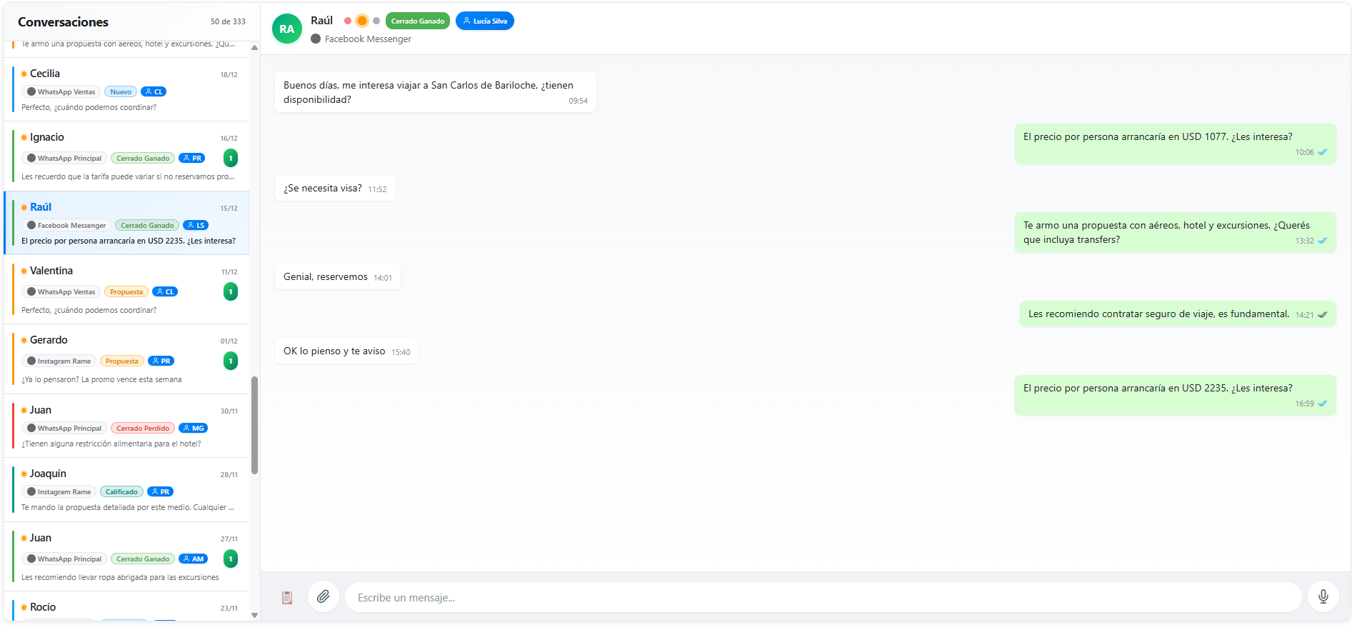 CRM Omnichannel Conversations