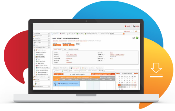 Módulo de Producción - Órdenes de trabajo y calendario